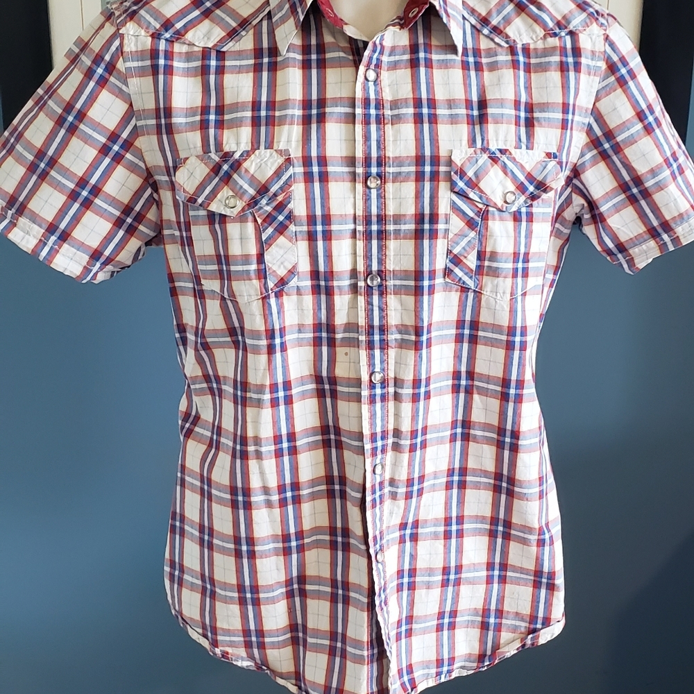 Guess Plaid Button-Down Casual Shirt Men's Size XL